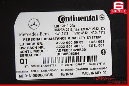 10-20 Mercedes W212 E350 GL450 SL400 Communication Control Module Unit OEM