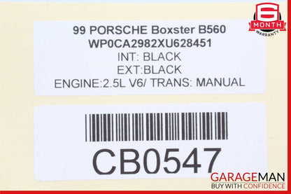 97-99 Porsche Boxster 996 2.5L Right Passenger Side Exhaust Manifold Header