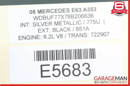 03-09 Mercedes W211 E63 Rear Left Door Trim Bezel Wood OEM