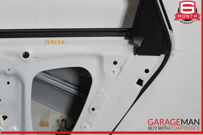 17-19 Audi A4 Sedan Door Shell Rear Right Passenger Side White OEM