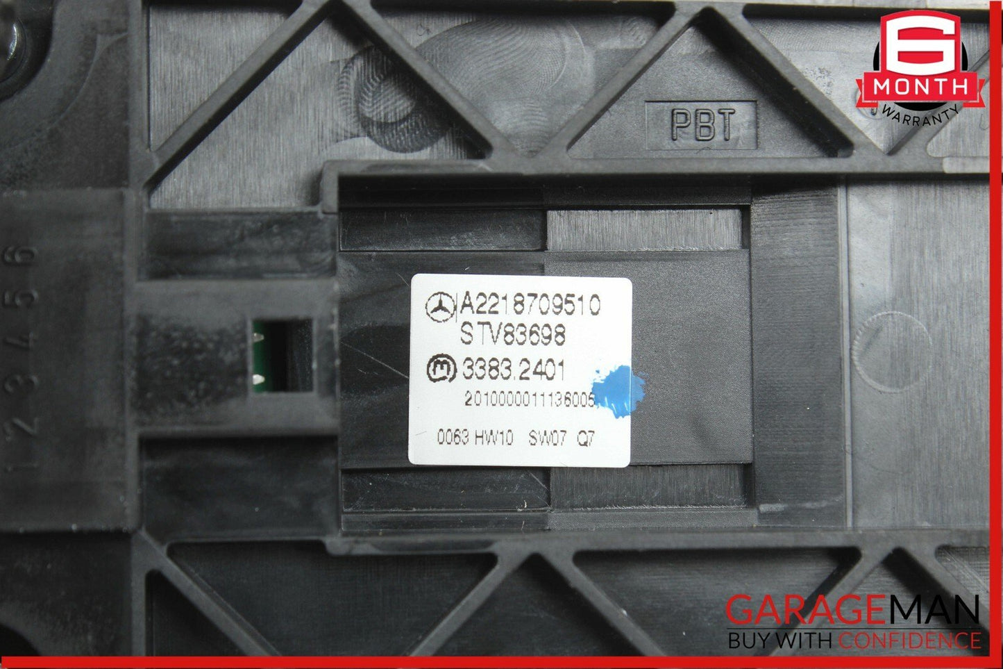 10-13 Mercedes W221 S550 Rear Side Window Switch Control Module Q7 OEM