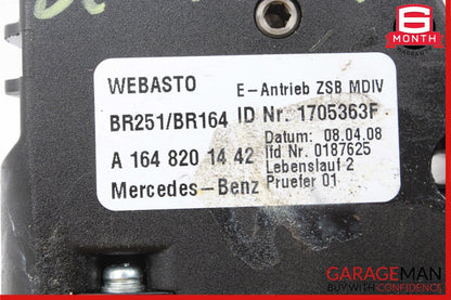 06-13 Mercedes W251 R350 GL450 ML350 Panoramic Sunroof Sun Roof Motor 1648201442