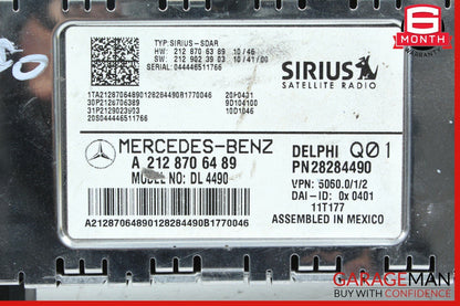 Mercedes W212 E350 E400 SLK250 Sirius Satellite Radio Receiver 2128706489 OEM