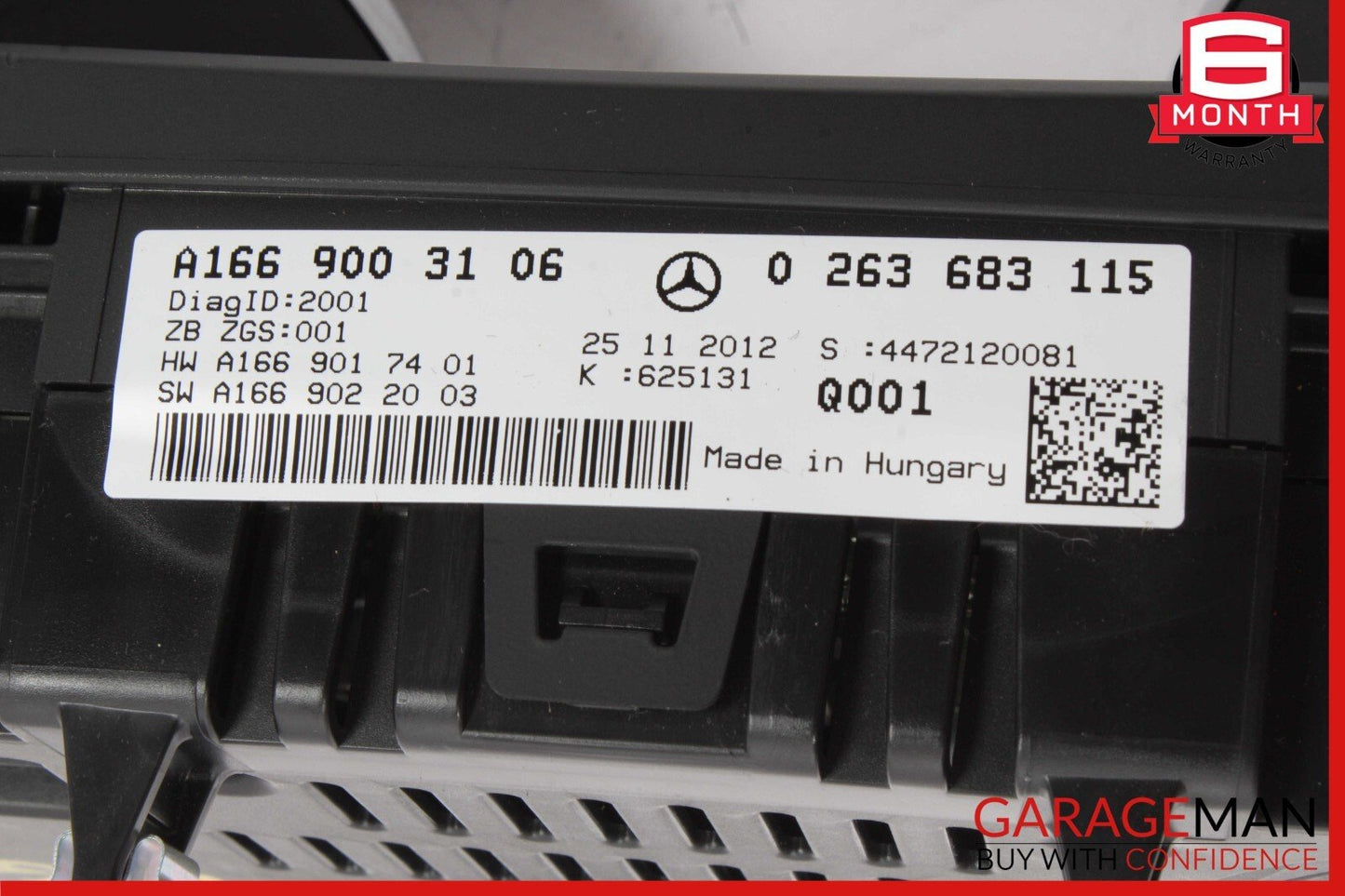 2013 Mercedes X166 GL450 ML550 ML350 Instrument Speedometer Cluster OEM