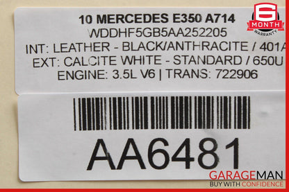 10-13 Mercedes W212 E350 E550 Instrument Cluster Speedometer 2125409647 OEM