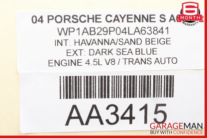 03-06 Porsche Cayenne 955 ECU ECM Engine Control Module Unit 0261207696 OEM