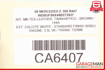 03-11 Mercedes W211 E350 RWD Front Right Lower Rearward Control Arm OEM