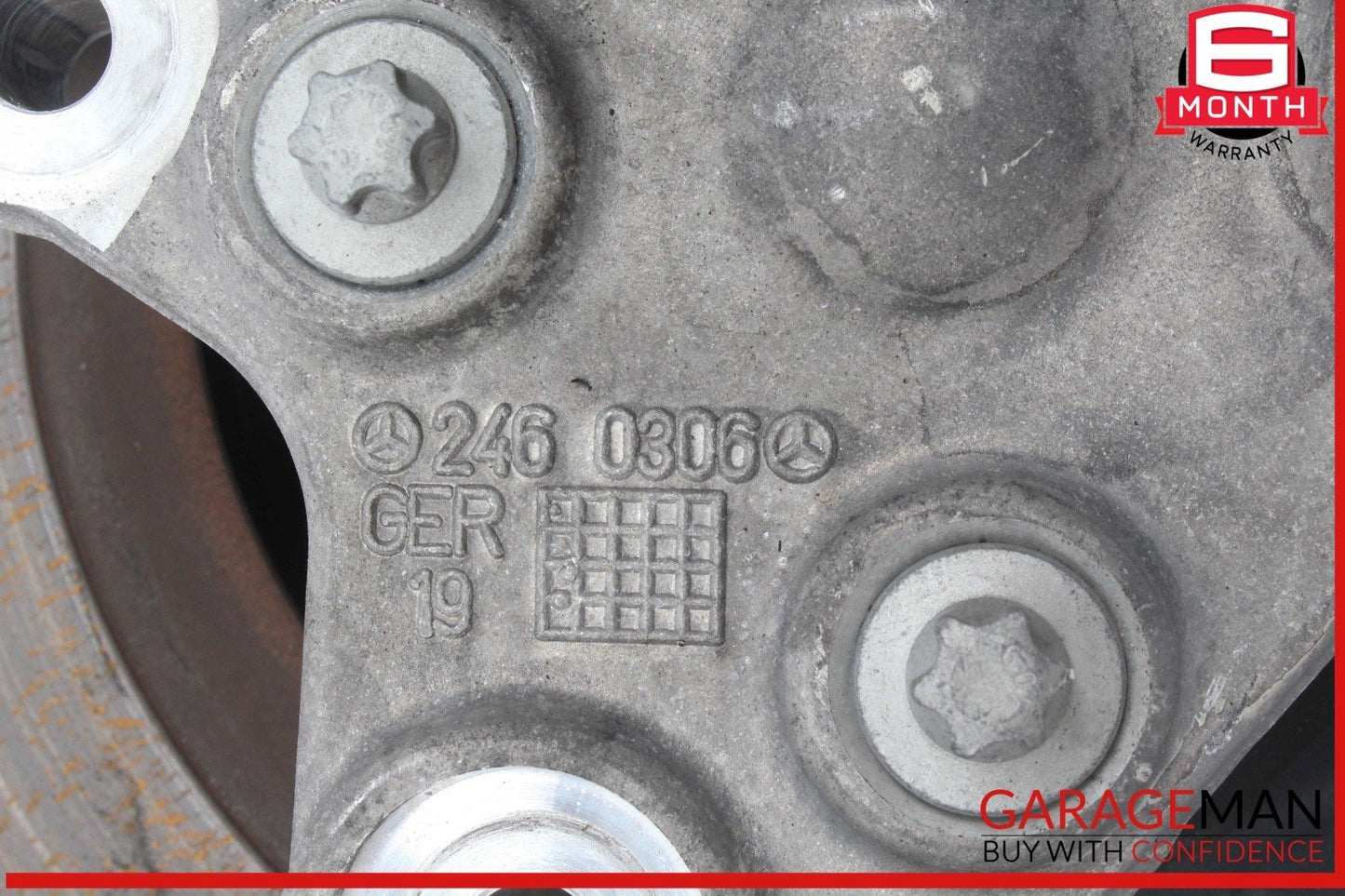 14-19 Mercedes W117 CLA250 Rear Left Side Spindle Knuckle Hub w/ Rotor Disc