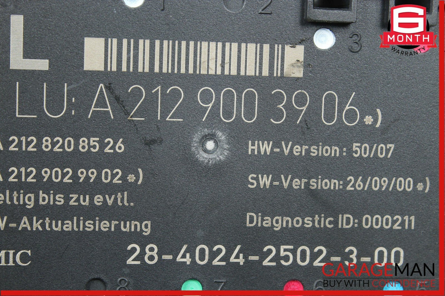 08-14 Mercedes W204 C250 Rear Left Driver Side Door Control Module Unit OEM