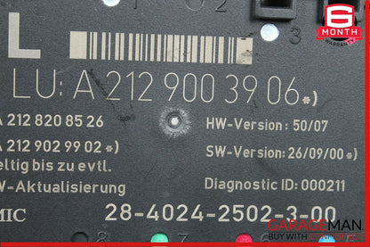 08-14 Mercedes W204 C250 Rear Left Driver Side Door Control Module Unit OEM