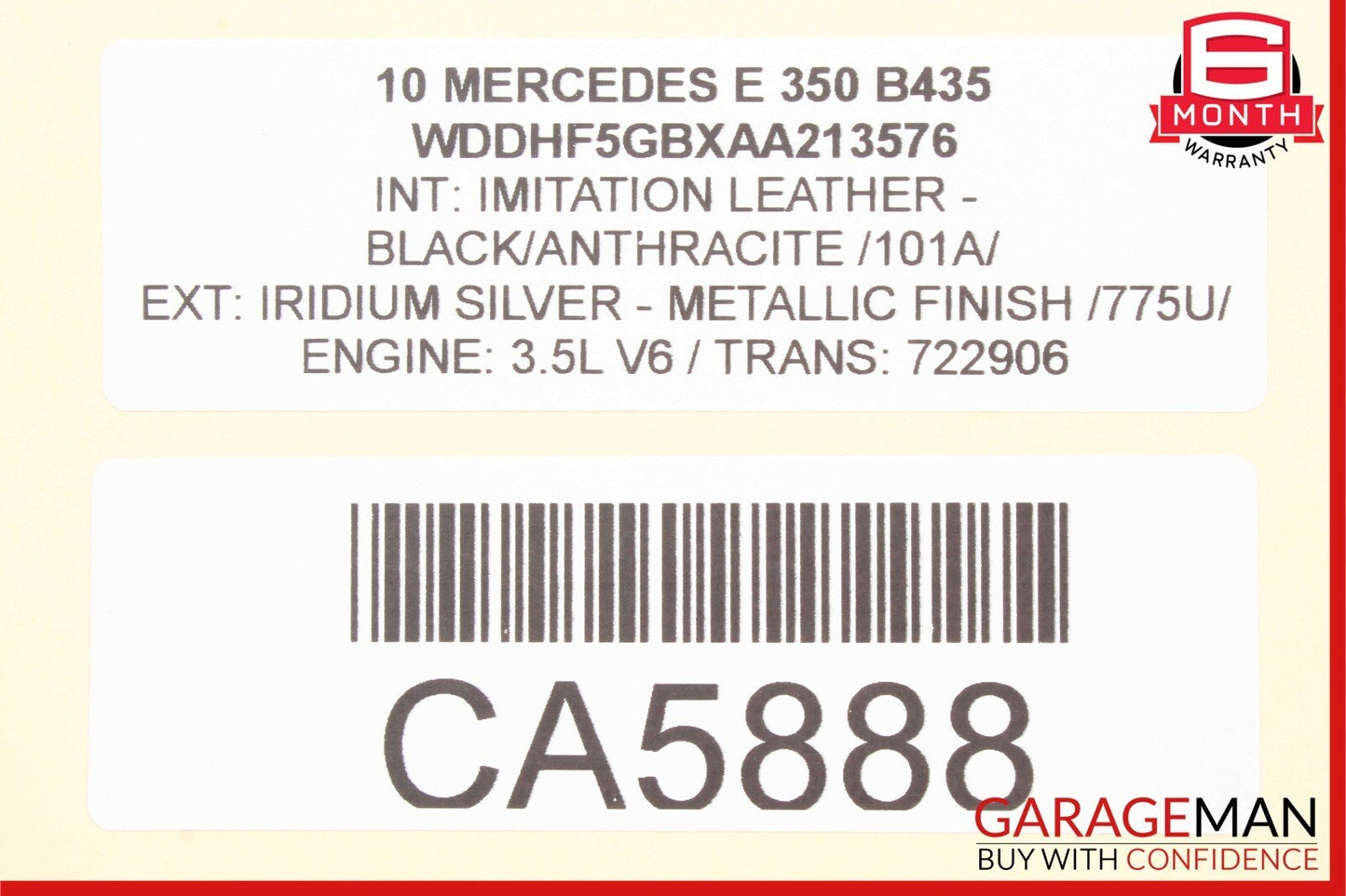 10-16 Mercedes W212 E350 E400 CLS400 Front Left Side Top Upper Control Arm RWD