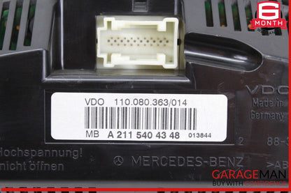 07-09 Mercedes W211 E350 Speedometer Odometer Instrument Cluster Gauge OEM