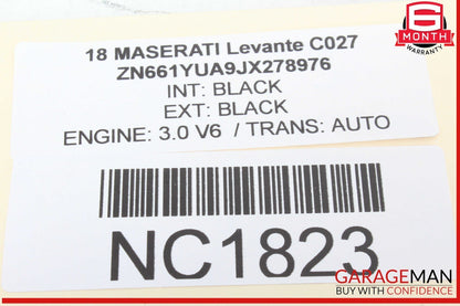 17-20 Maserati Levante M161 Rear Bumper Parking Wire Wiring Harness w/ Sensors