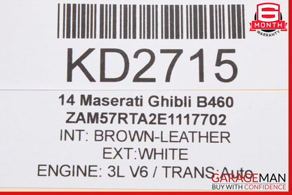 14-17 Maserati Ghibli Rear Left Door Computer Control Module OEM