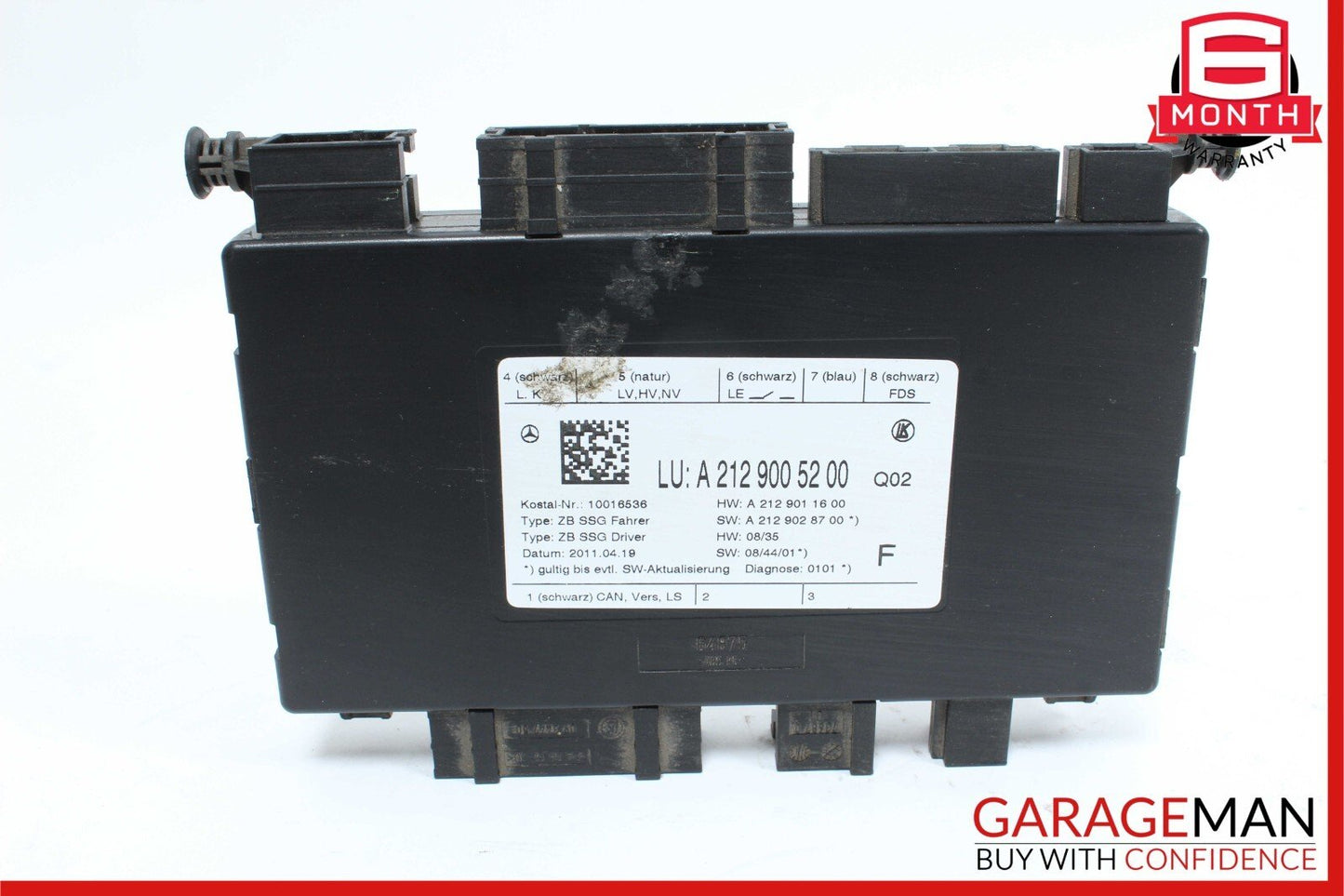 08-18 Mercedes W212 E350 SLK250 Seat Control Module Front Left Driver Side OEM