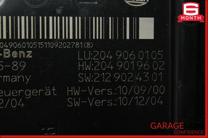 12-14 Mercedes W204 C250 C350 C63 AMG Rear SAM Fuse Box Relay Module Assembly