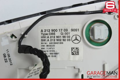 10-16 Mercedes W212 E350 CLS500 Front Overhead Dome Light Lamp Assembly Black