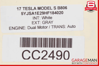 16-20 Tesla Model S Front Left Driver A/C Condenser Cooling Fan Shroud Module