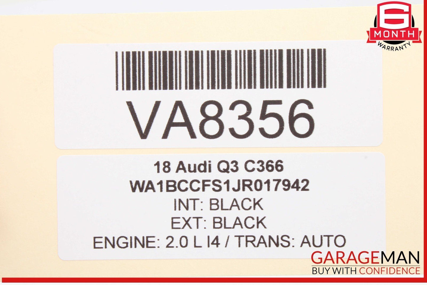 16-18 Audi Q3 2.0L Engine Computer ECU ECM Control Module Unit 8U0907115L OEM