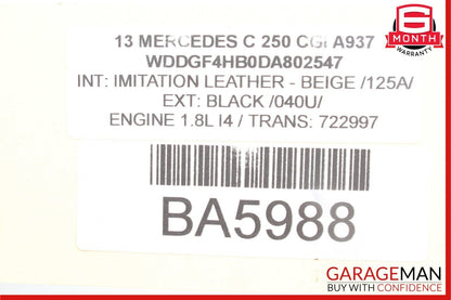 08-14 Mercedes C300 C250 C63 AMG Rear Right Side Door Lock Latch Actuator