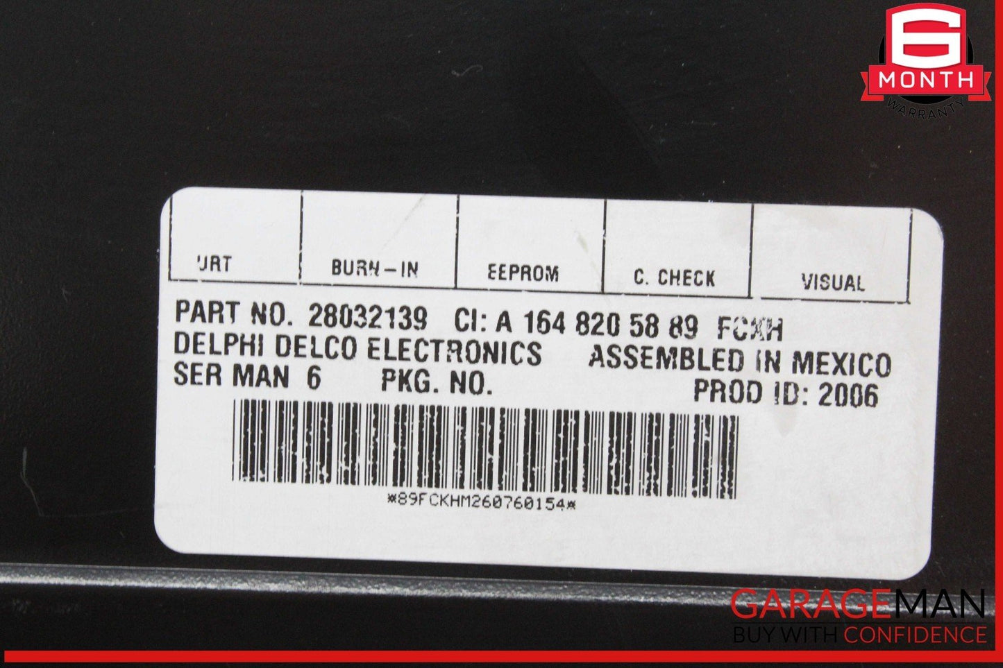 03-11 Mercedes W164 ML350 GL450 Sirius Satellite Radio Receiver 1648205889 OEM