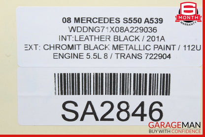 07-14 Mercedes W216 CL550 S550 S63 AMG Front Left Door Lock Latch Actuator