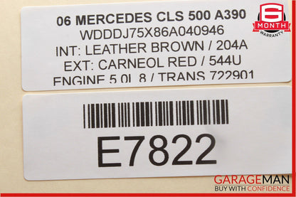 2003-2011 Mercedes-Benz CLS500 W219 Overhead Dome Light Lamp 2118202001 Genuine