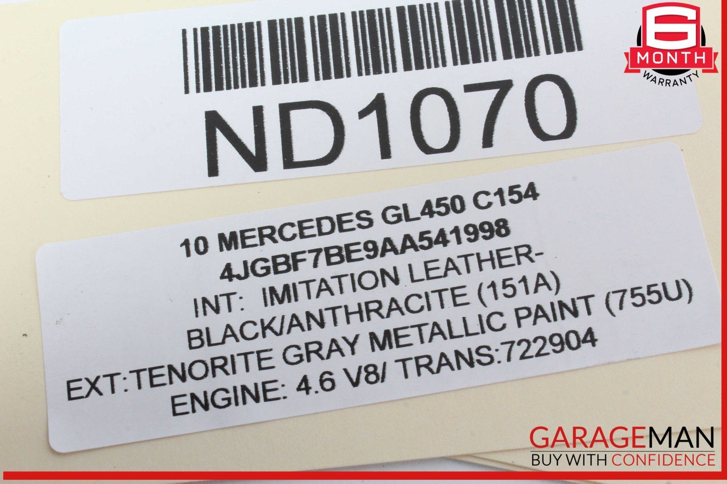 06-13 Mercedes X164 GL450 ML350 Front Left Driver Side Window Regulator Motor