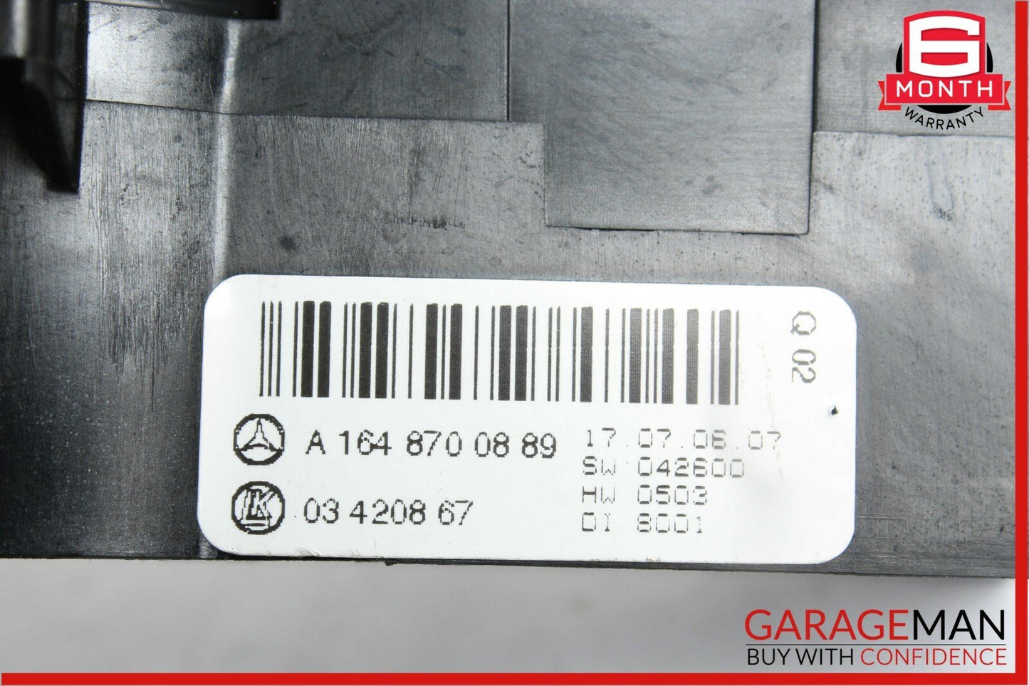 06-11 Mercedes X164 GL450 R500 ML450 Rear A/C Heater Climate Control Switch OEM