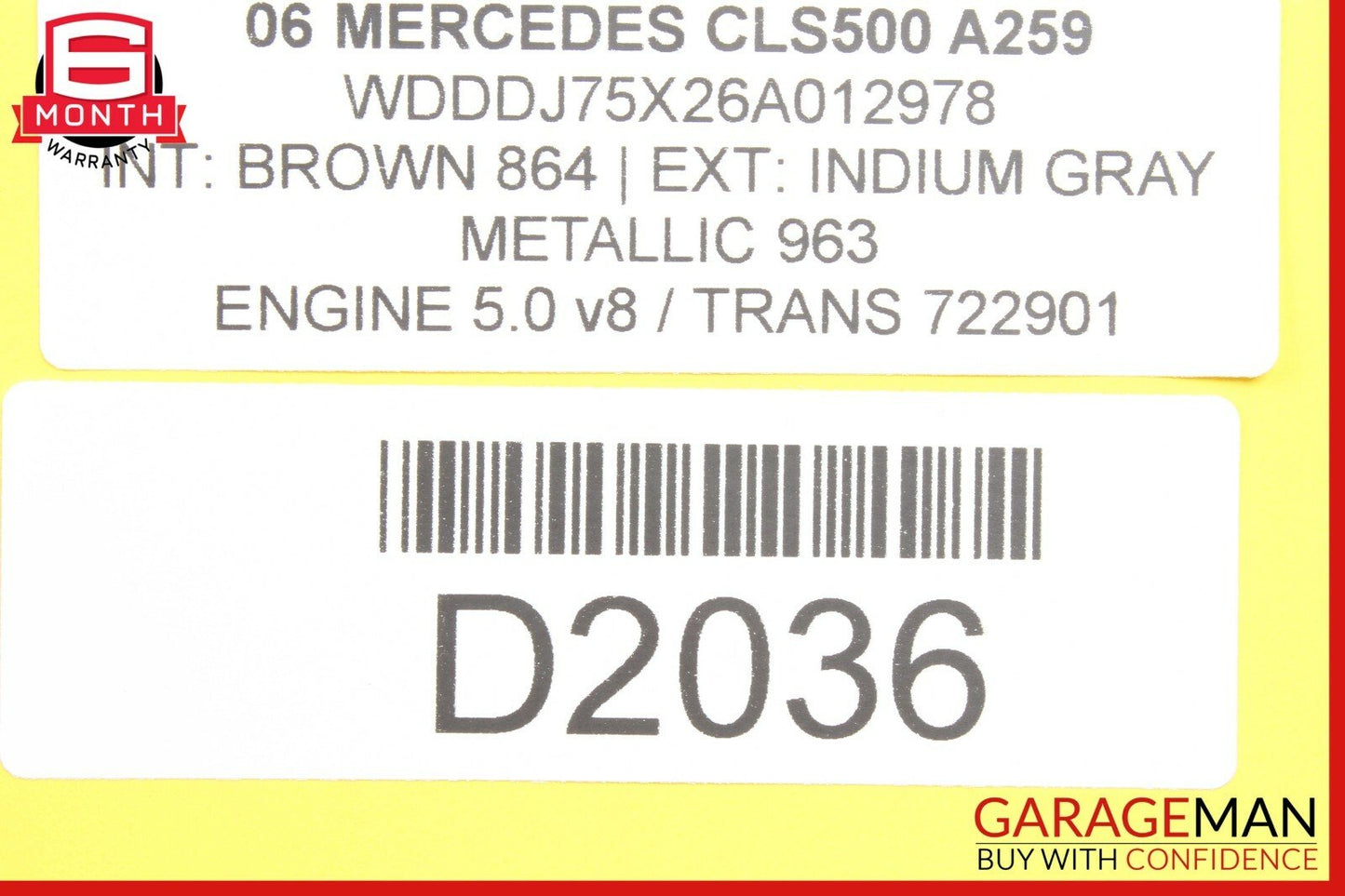 06-11 Mercedes W219 CLS500 Front Left Driver Side Door Computer Control Module