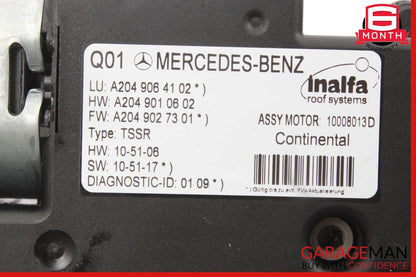 08-15 Mercedes X204 GLK350 CL550 Panoramic Sunroof Sun Roof Motor Unit OEM