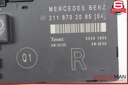 03-09 Mercedes W211 E350 E550 Front Right Passenger Side Door Control Module OEM