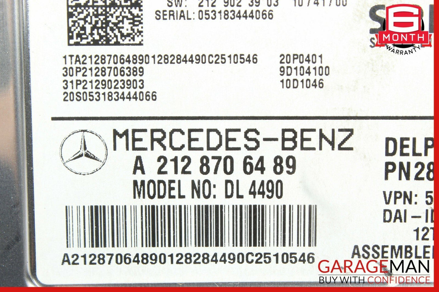12-14 Mercedes R172 SLK350 CLS500 Sirius Satellite Radio Receiver Control Module