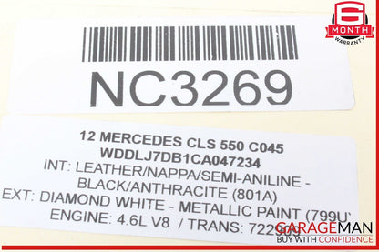 11-20 Mercedes W221 S550 CL550 4.7L M278 Turbocharger Left Air Intake Duct Tube