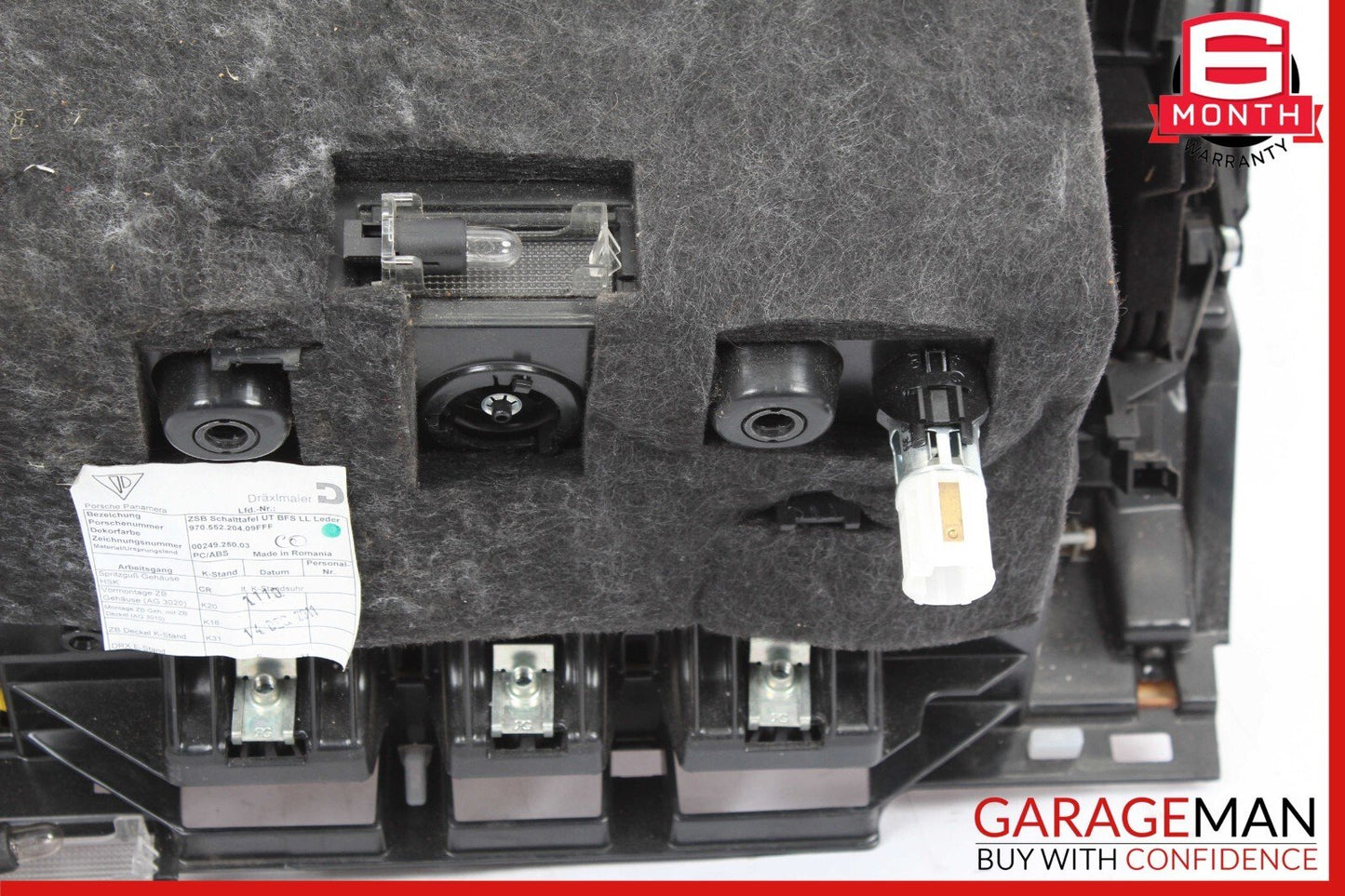 10-16 Porsche Panamera 970 Dashboard Glove Box Storage Tray Compartment Brown