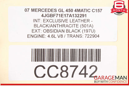 06-12 Mercedes X164 GL450 GL550 ML550 Front Left Headlight Support Bracket OEM