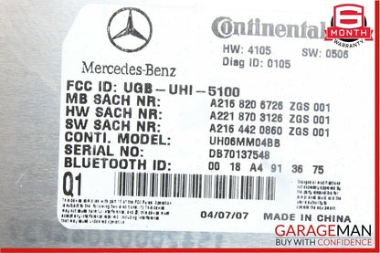 07-09 Mercedes W216 CL550 S550 Bluetooth Mobile Cell Phone Control Module Unit