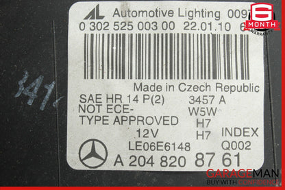 08-11 Mercedes W204 C300 C350 Front Left Side Headlight Head Light Lamp Halogen