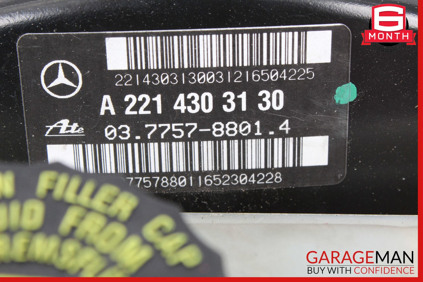 10-13 Mercedes W221 S550 S350 Brake Master Cylinder Power Booster 2214303130