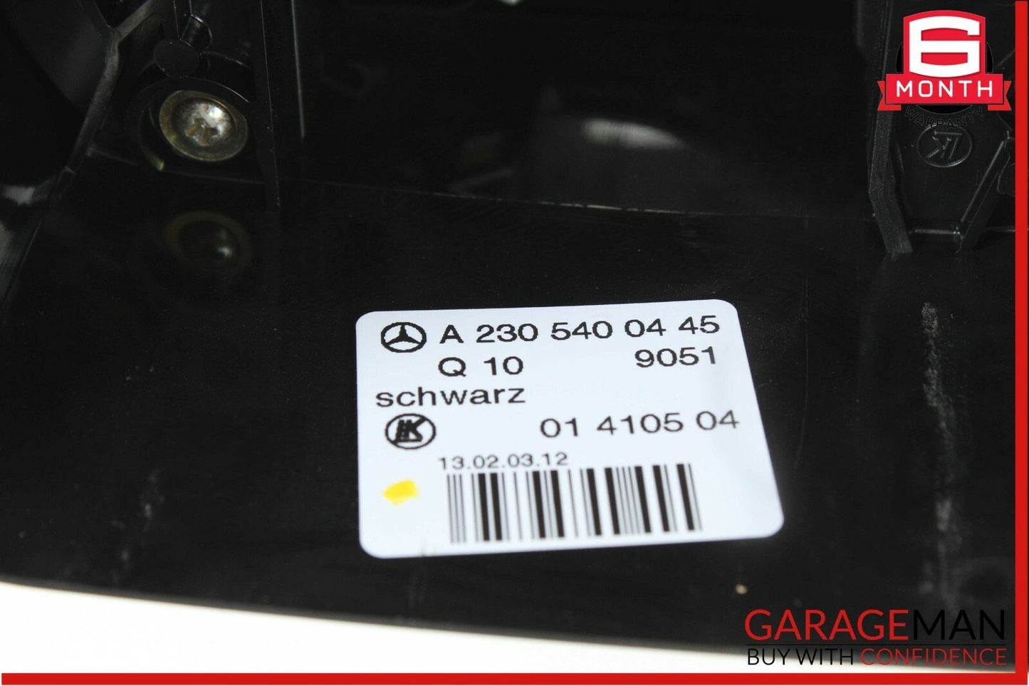 03-06 Mercedes R230 SL55 SL500 Steering Column Control Switches Shroud Black OEM