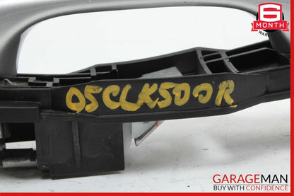 03-09 Mercedes W209 CLK500 Front Right Side Exterior Door Handle Silver OEM