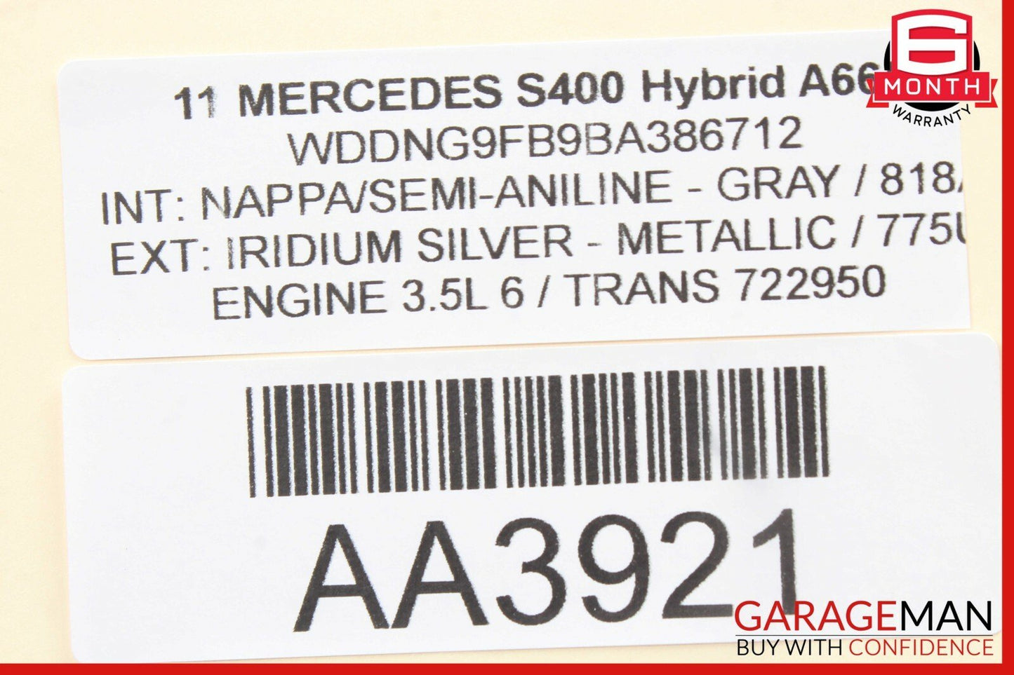 07-14 Mercedes W221 S400 CL550 Rear Left / Right Side Upper Control Arm OEM