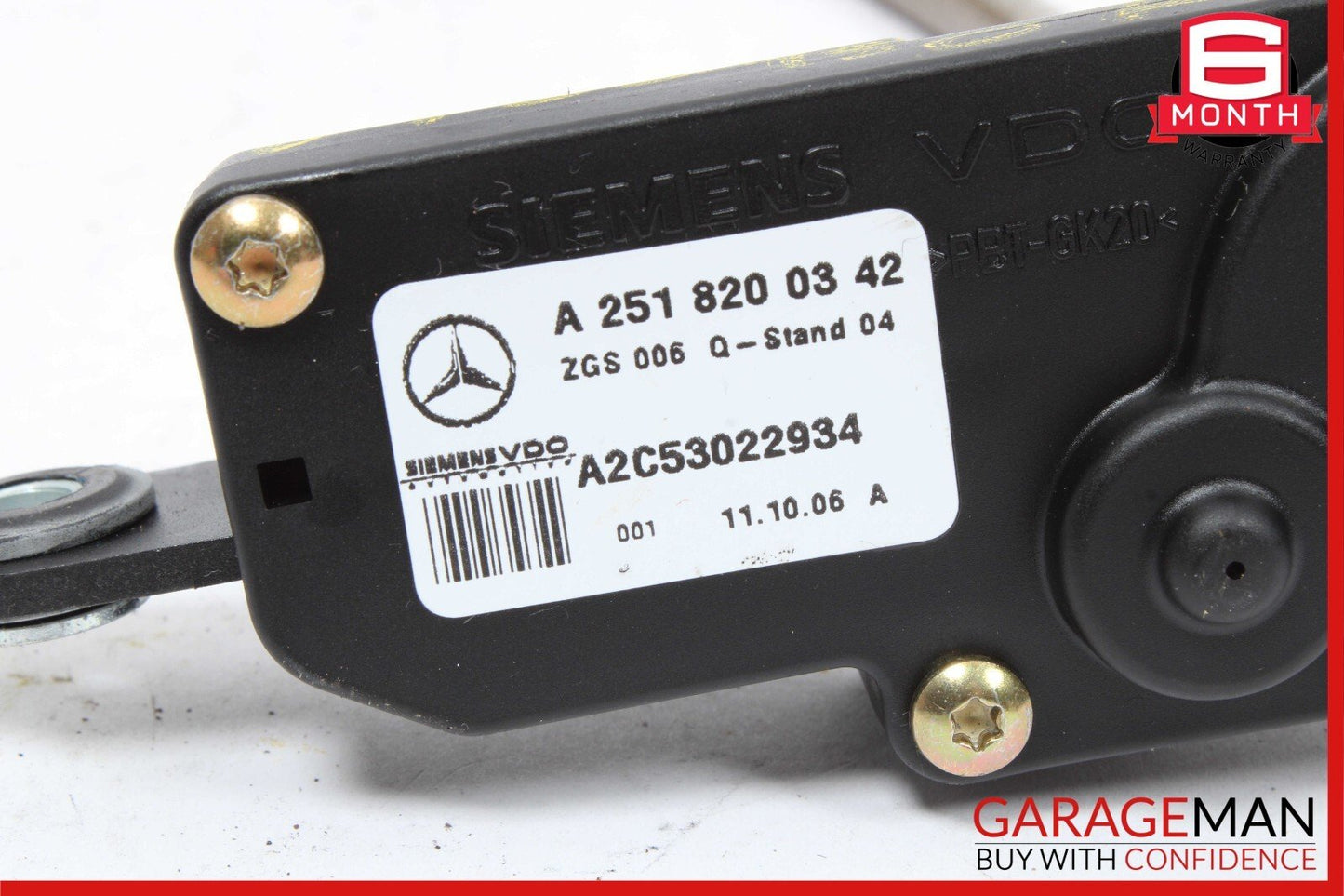 06-13 Mercedes X164 GL450 ML350 Rear Right Quarter Window Regulator Motor OEM
