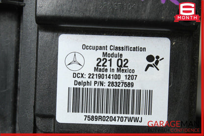10-13 Mercedes W221 S400 S550 Front Right Side Seat Occupant Sensor Module