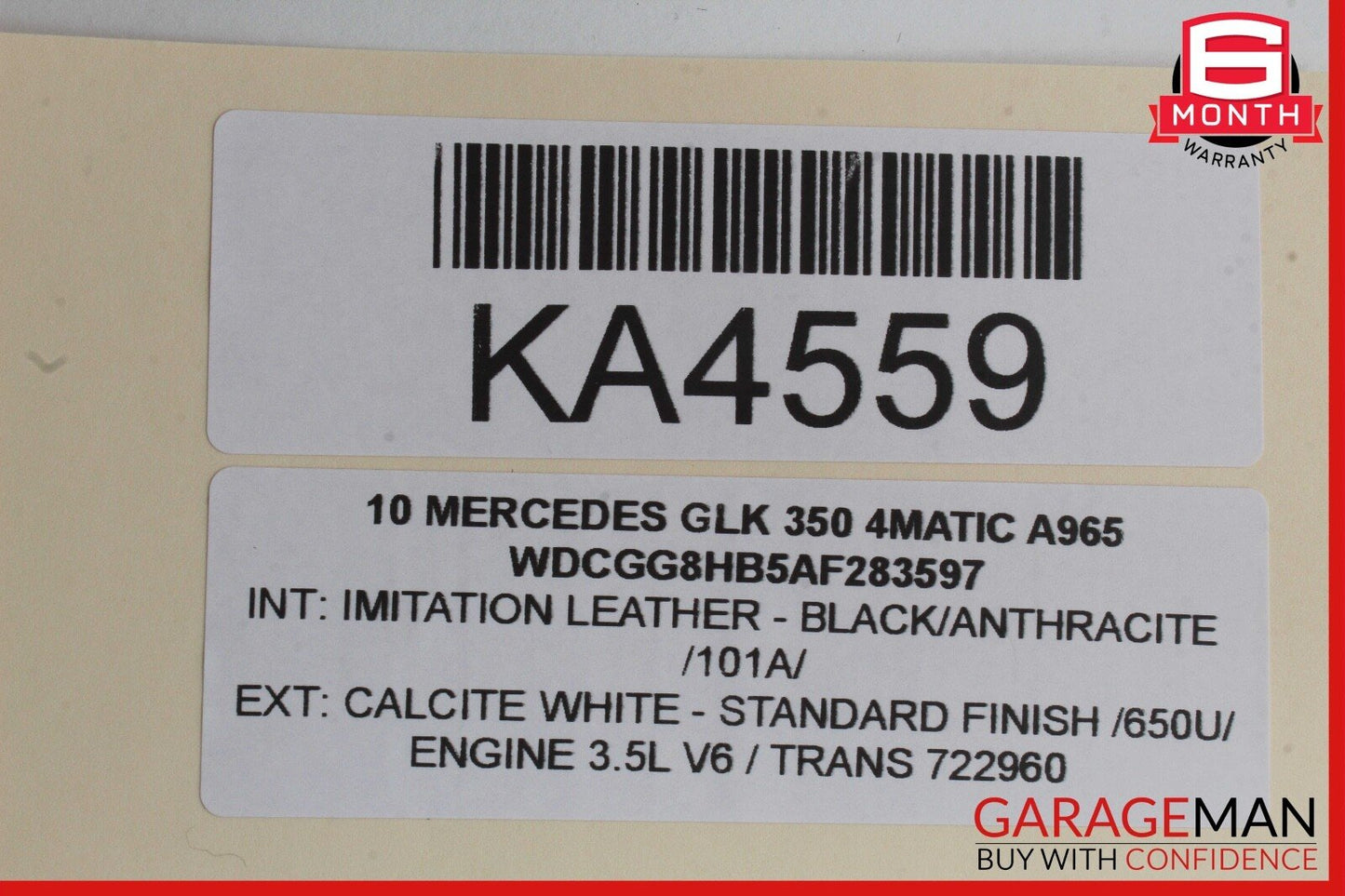 09-15 Mercedes X204 GLK350 4MATIC Rear Right Side Door Control Module Unit OEM