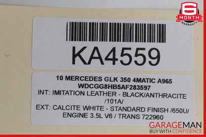 09-15 Mercedes X204 GLK350 4MATIC Rear Right Side Door Control Module Unit OEM