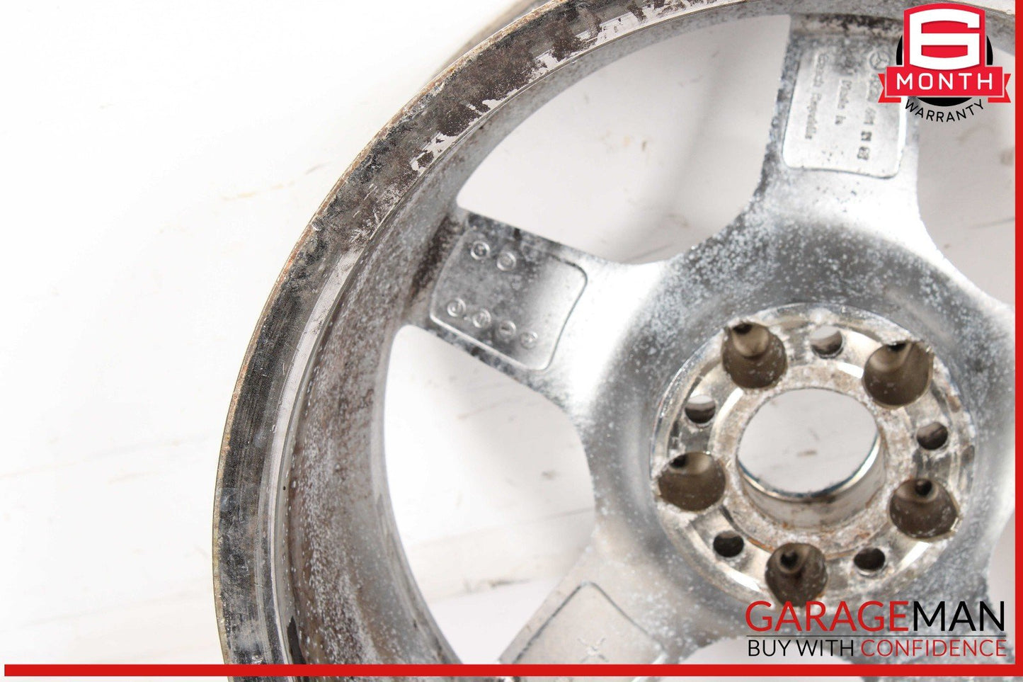 03-12 Mercedes R230 SL500 SL55 AMG 9.5 x 18 18" Rear Wheel Rim 2304012102 OEM