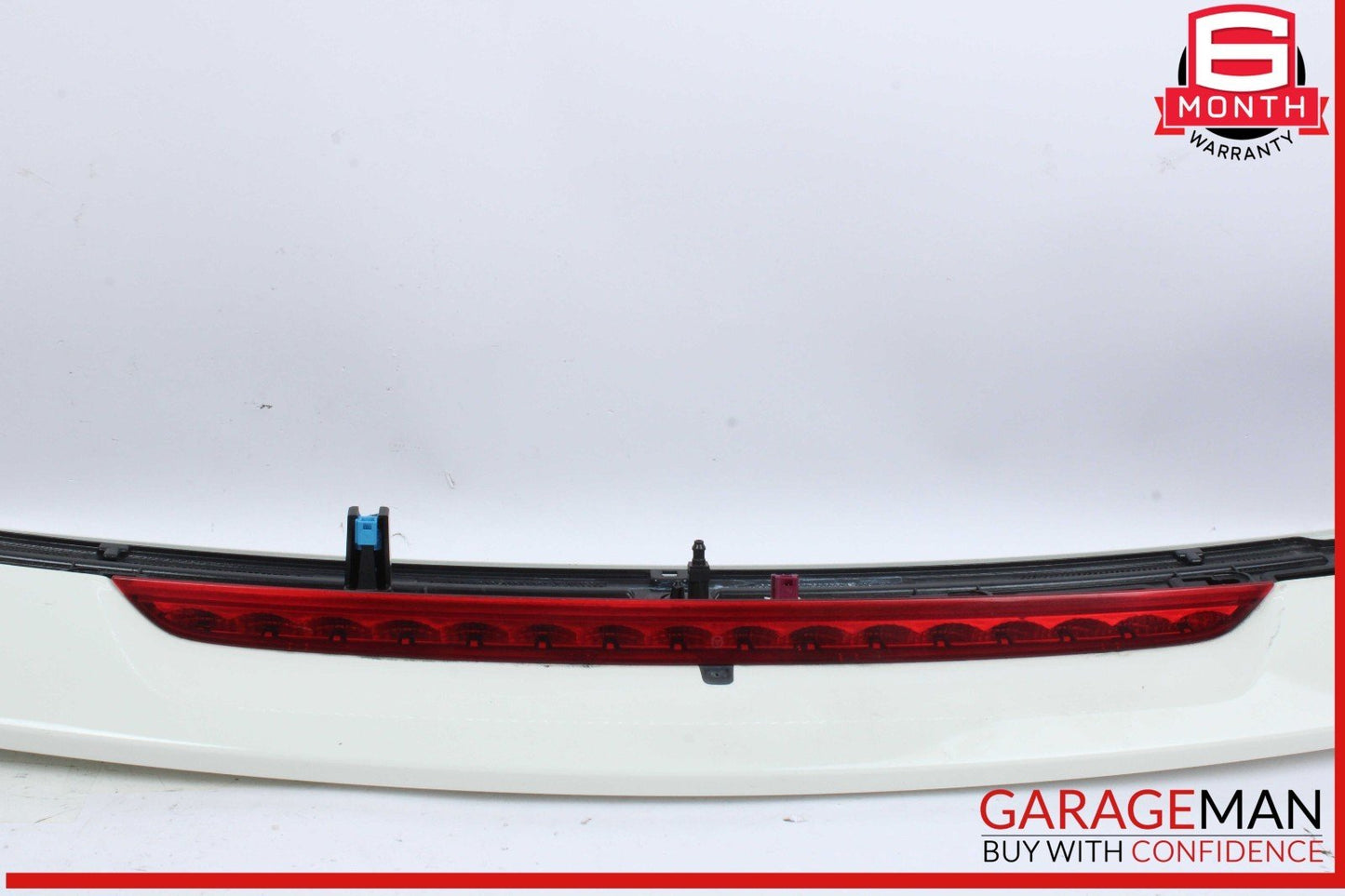 13-14 Mercedes X166 GL450 GL550 Trunk Lid Molding Trim Spoiler Wing White OEM
