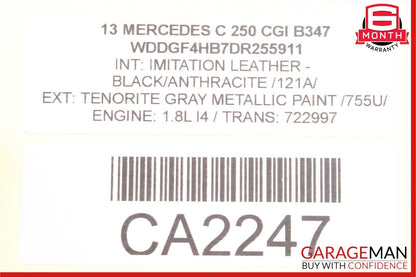 08-16 Mercedes GLK350 E400 C250 Rear Left Door Window Regulator Motor Unit