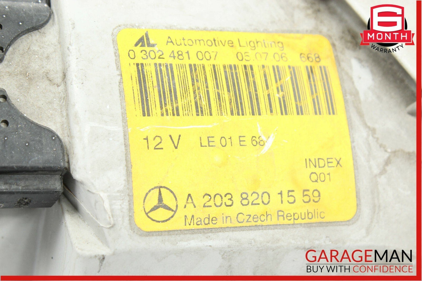 05-07 Mercedes W203 C230 C280 Headlight Lamp Left Driver Side Halogen OEM